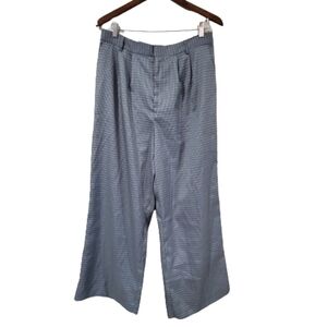 NWT Prologue Plaid High Waisted Wide Leg Pants Size 14